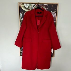 CH CAROLINA HERREA red wool coat